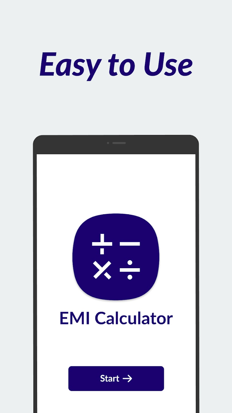 App da calculadora EMI: empréstimo cal media 3
