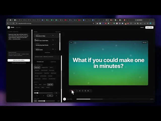 SaasStudio — Minimal Video Editor gallery image