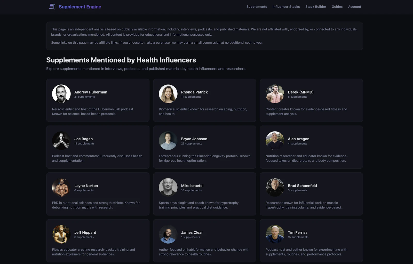 Supplement Engine screenshot 2