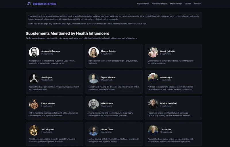 Supplement Engine screenshot 2