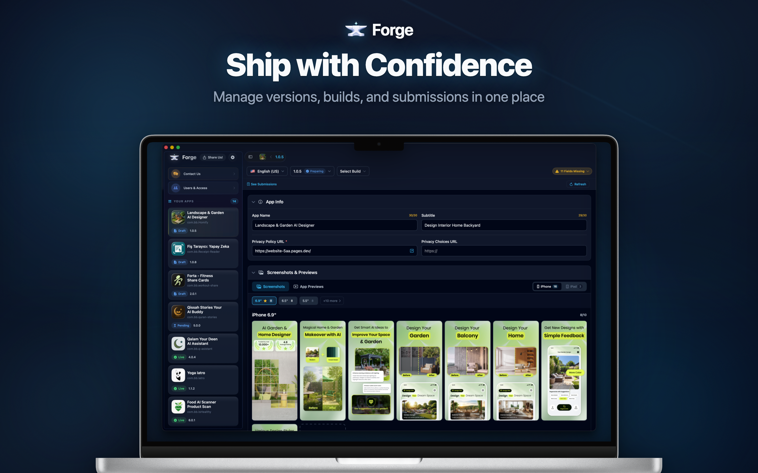 Forge - Screenshot 2 showing product features and functionality
