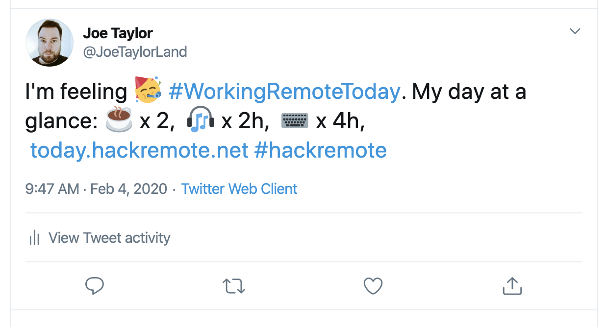 #WorkingRemoteToday gallery image