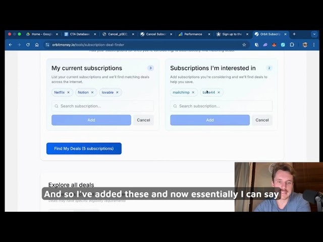 Orbit Subscription Deal Finder gallery image