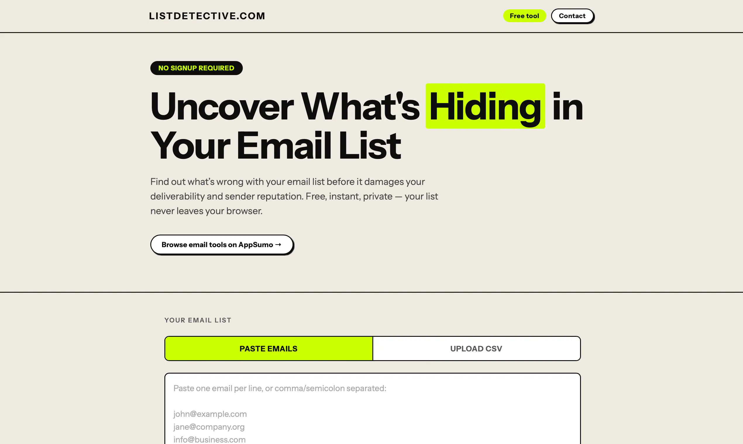 List Detective: Free Email List Checker gallery image