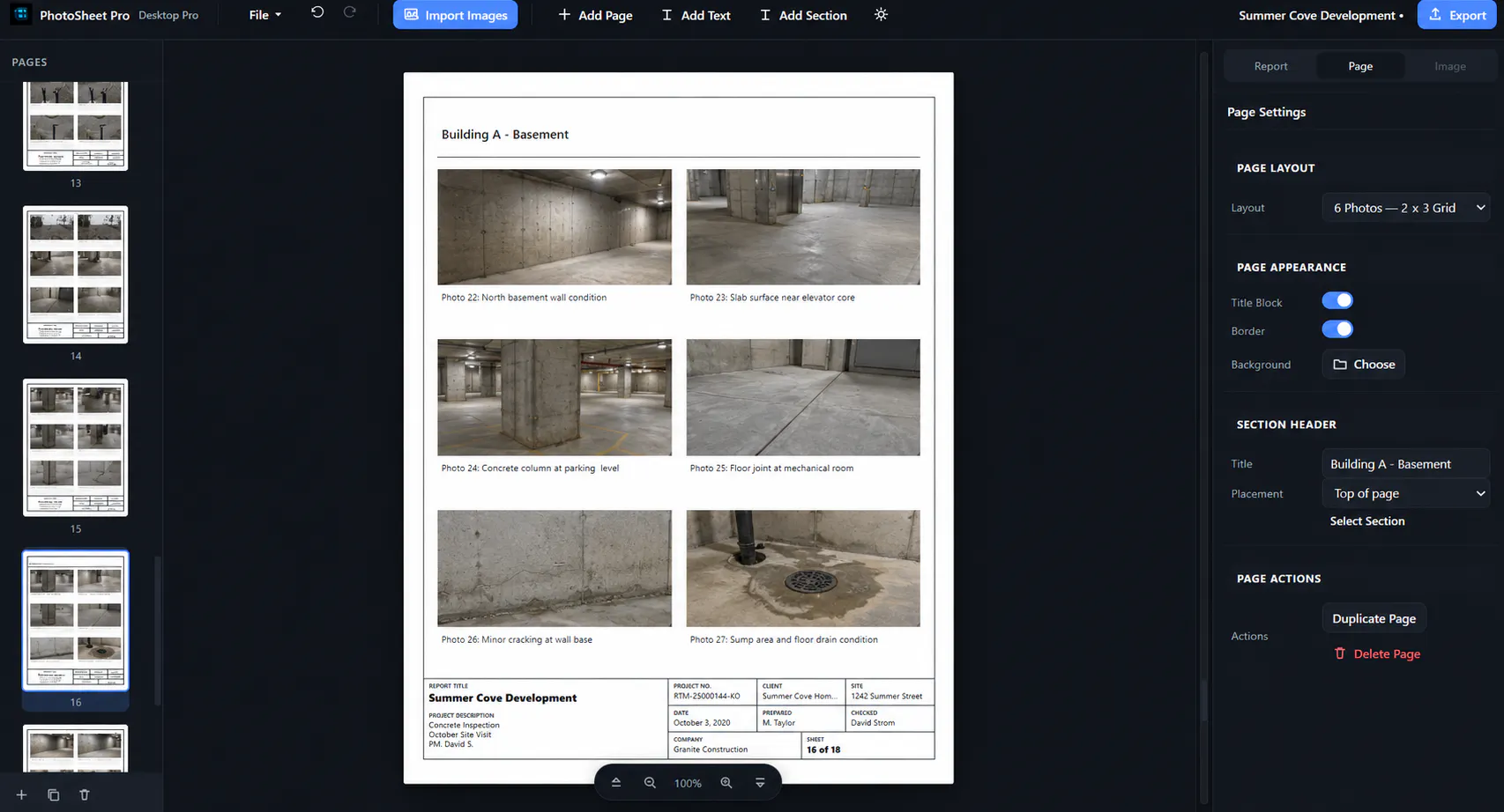 PhotoSheet Reports Pro gallery image