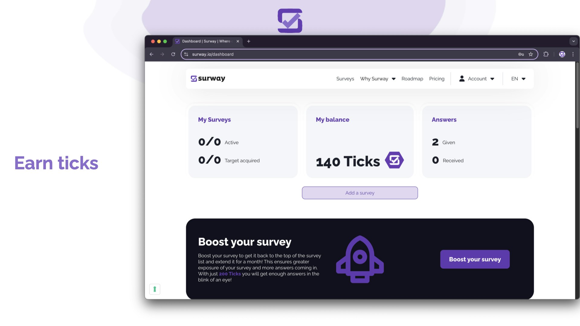 Surway.io - Donde se encuentran las opiniones: respuestas reales, costo cero media 3