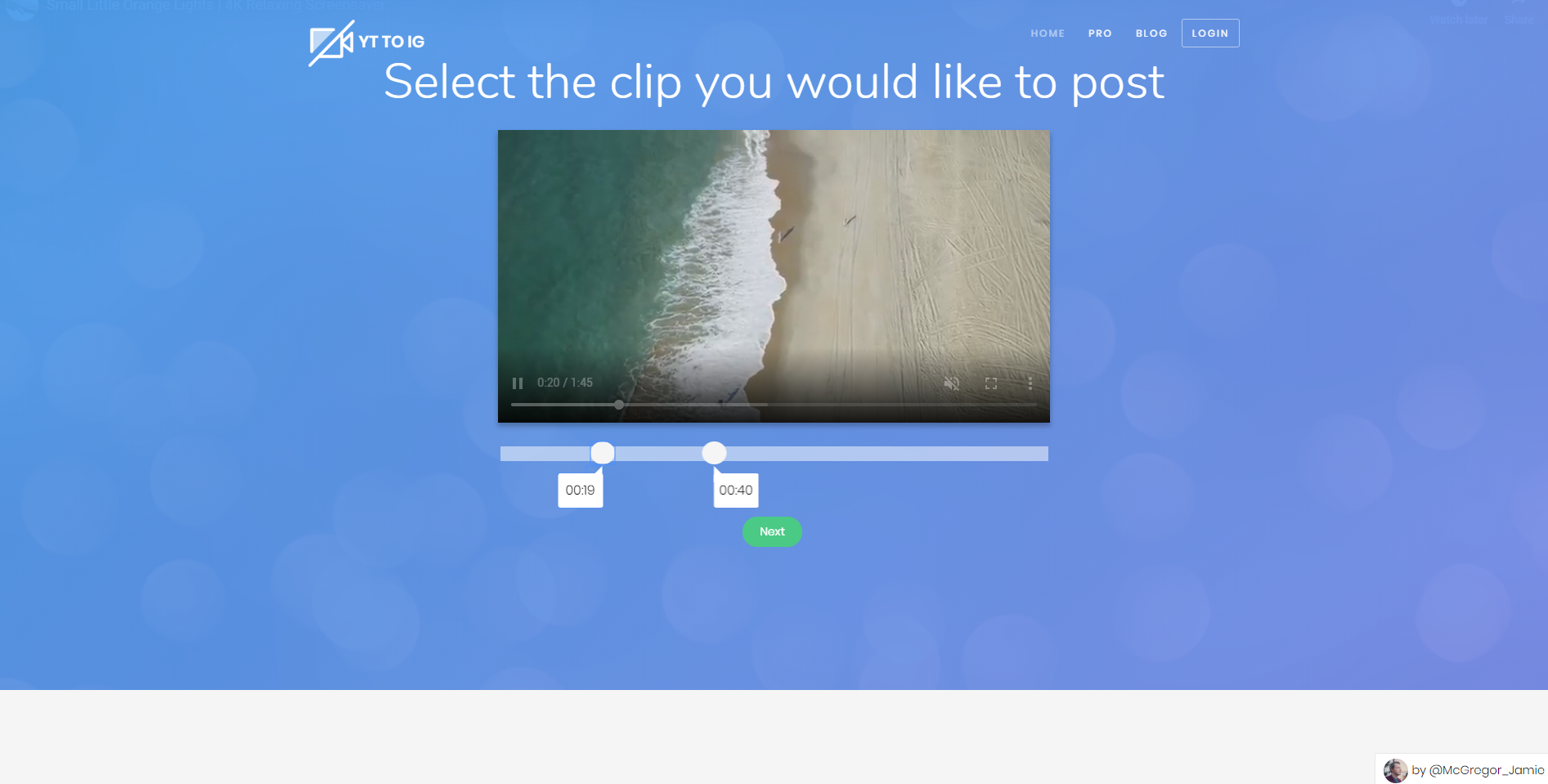 YouTube to Instagram Image