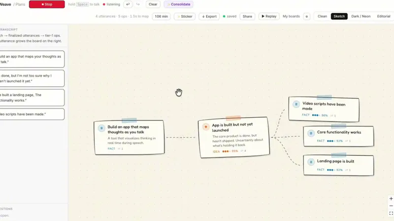 Weave screenshot 1 (video preview)