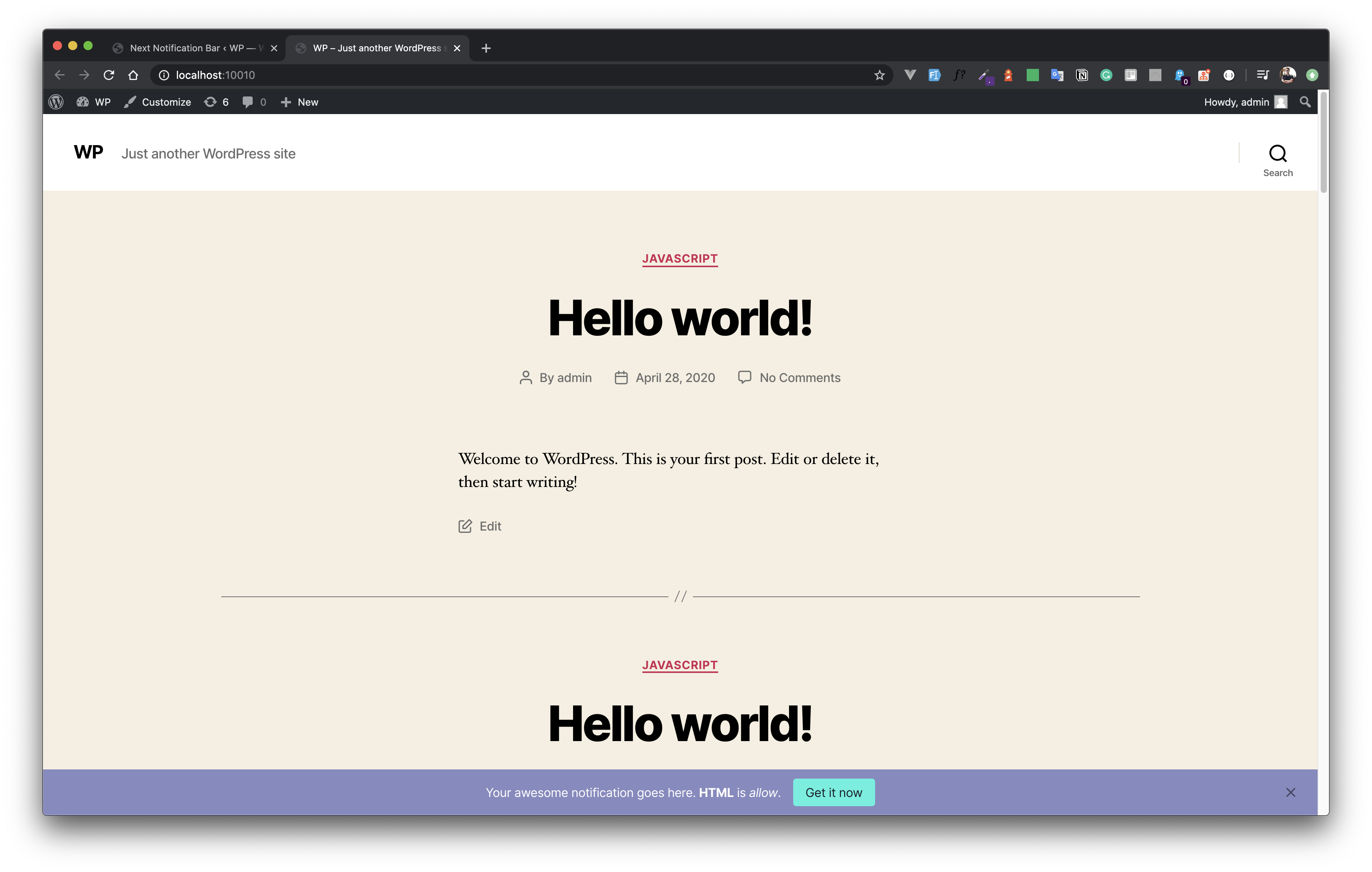 Next Notification Bar gallery image
