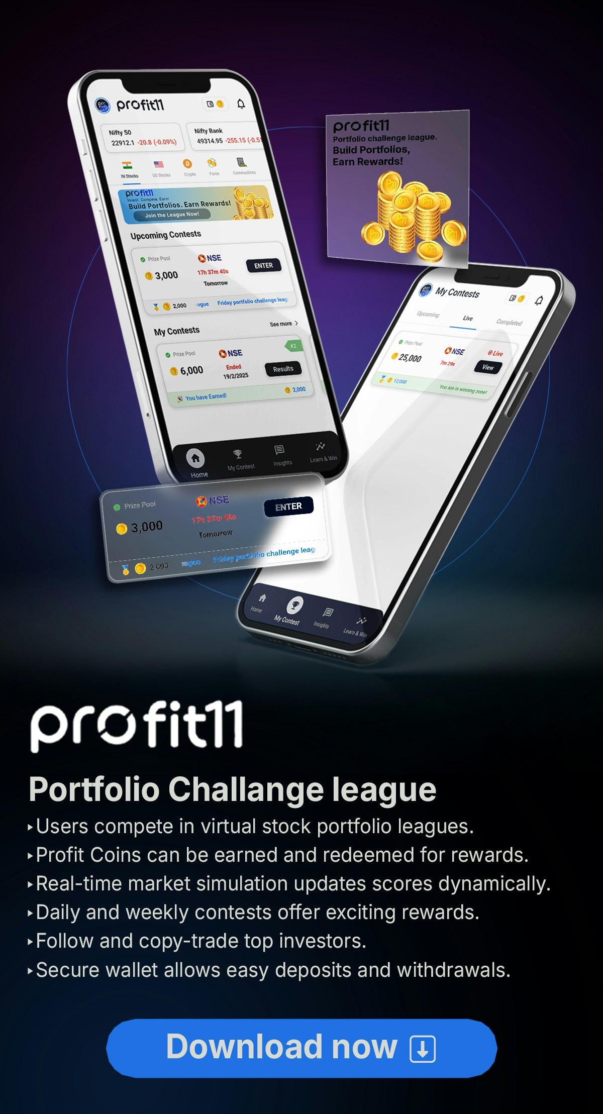 Profitto11: Legati di sfida del portafoglio media 1