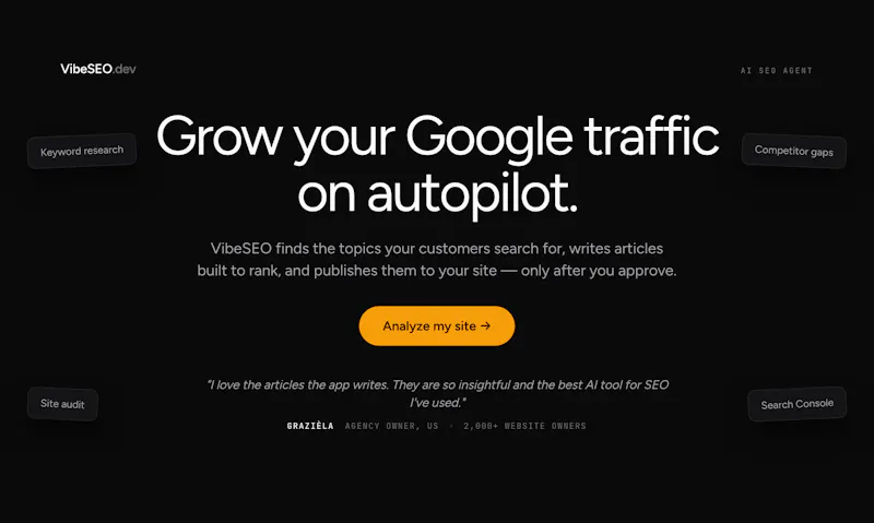 VibeSEO screenshot 1