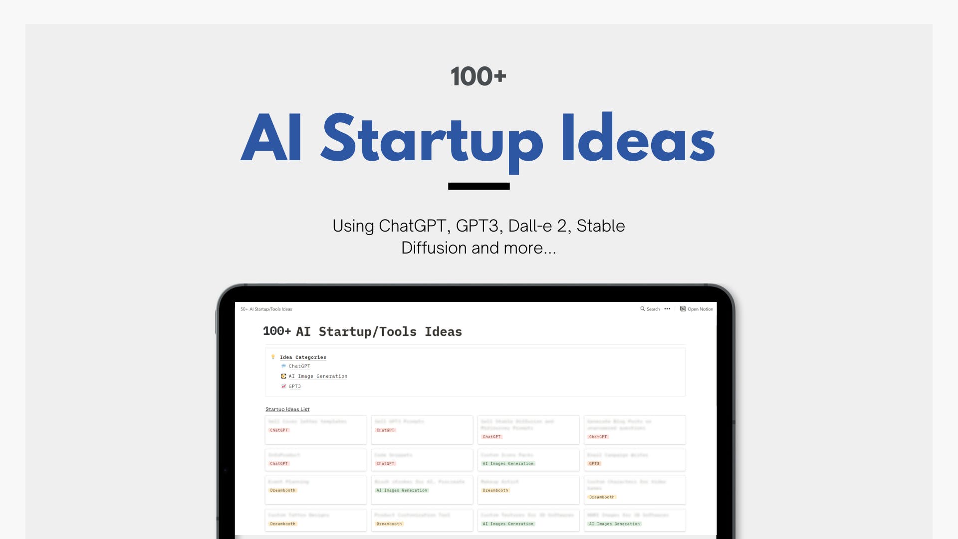 100+ AI Startup Ideas media 1