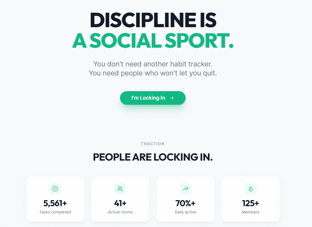 Lockin Club - Main product screenshot demonstrating key features and user interface