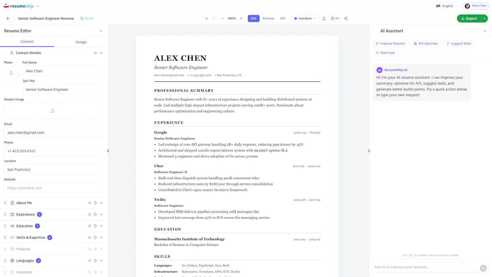 ResumeShip screenshot 3