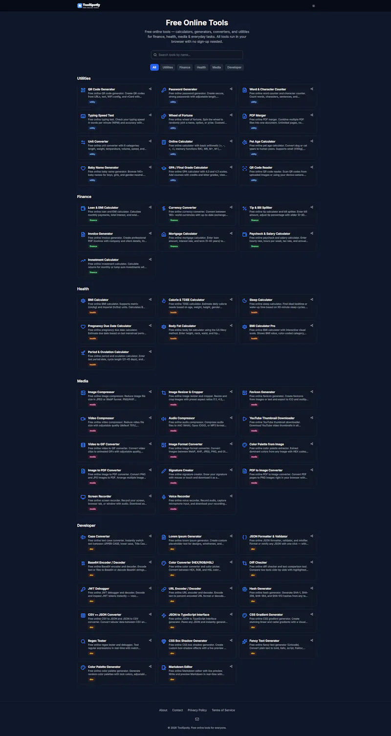 ToolSpotly screenshot 1