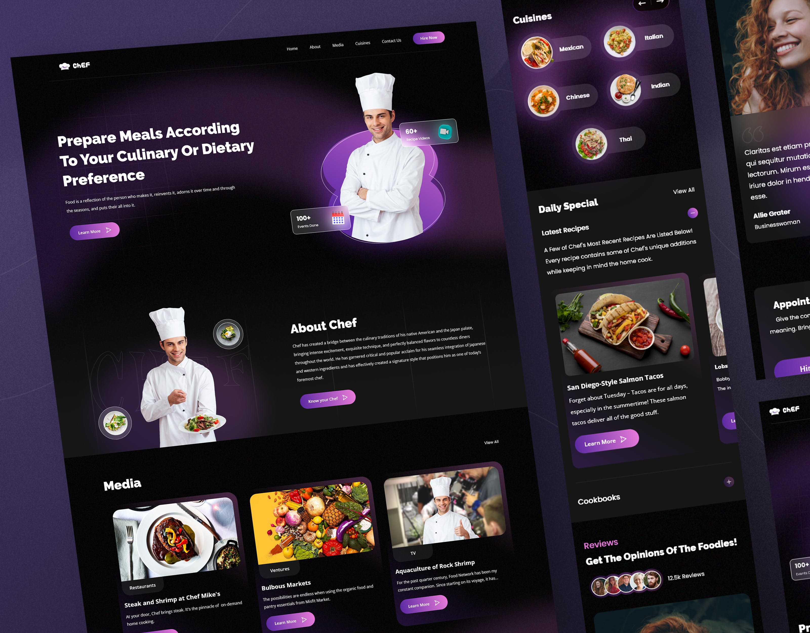 Personal Chef Website media 1