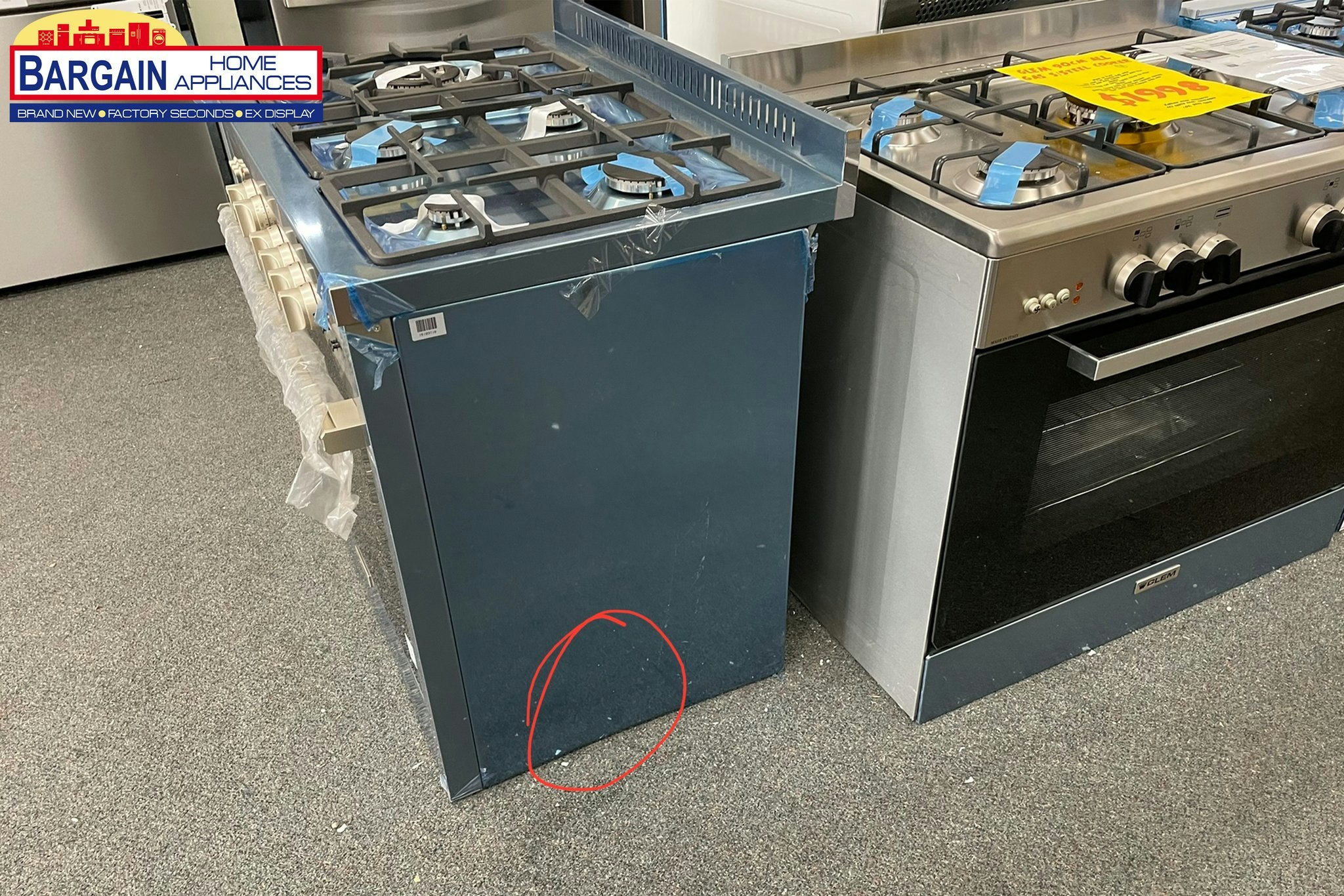 Get a Glem dual fuel freestanding oven gallery image