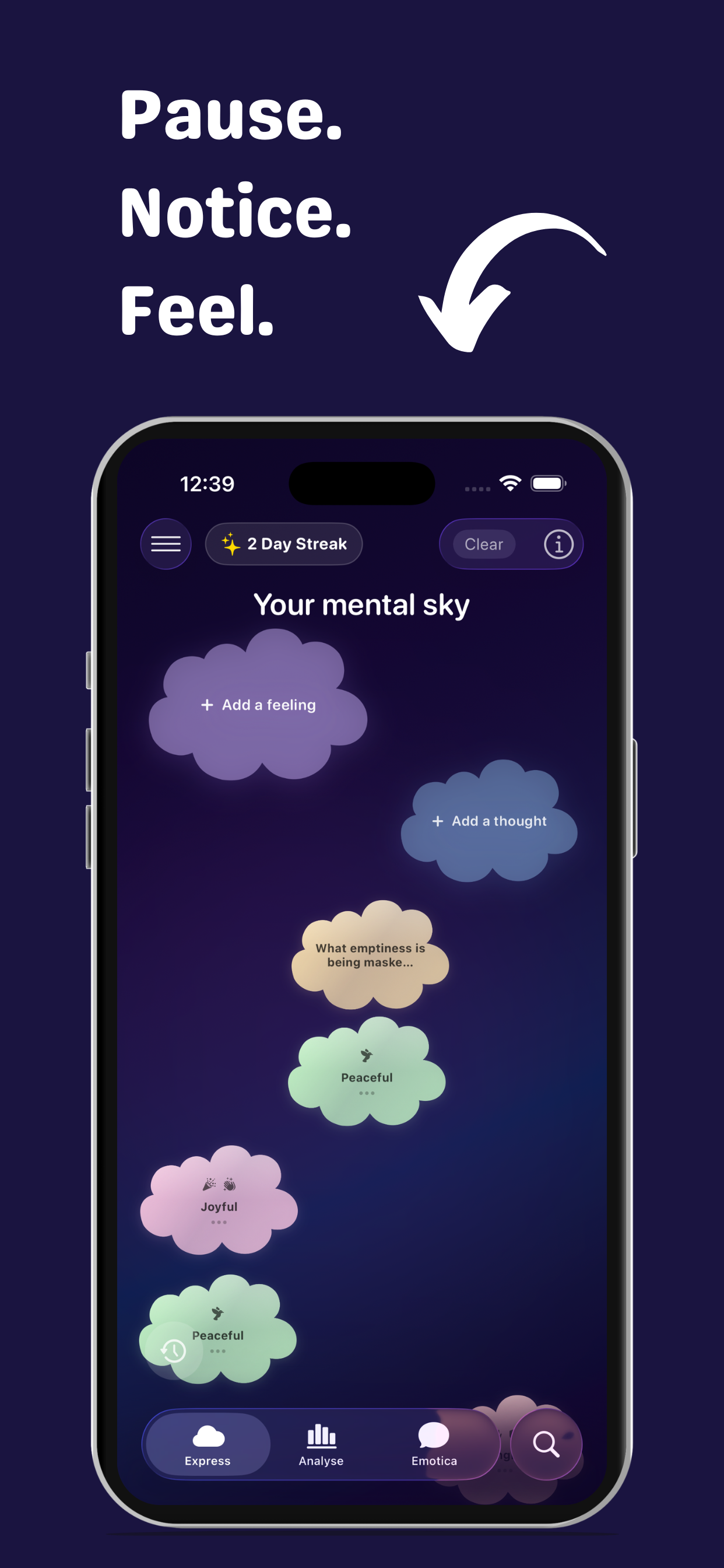 Emotica - Your Emotions - Main product screenshot demonstrating key features and user interface