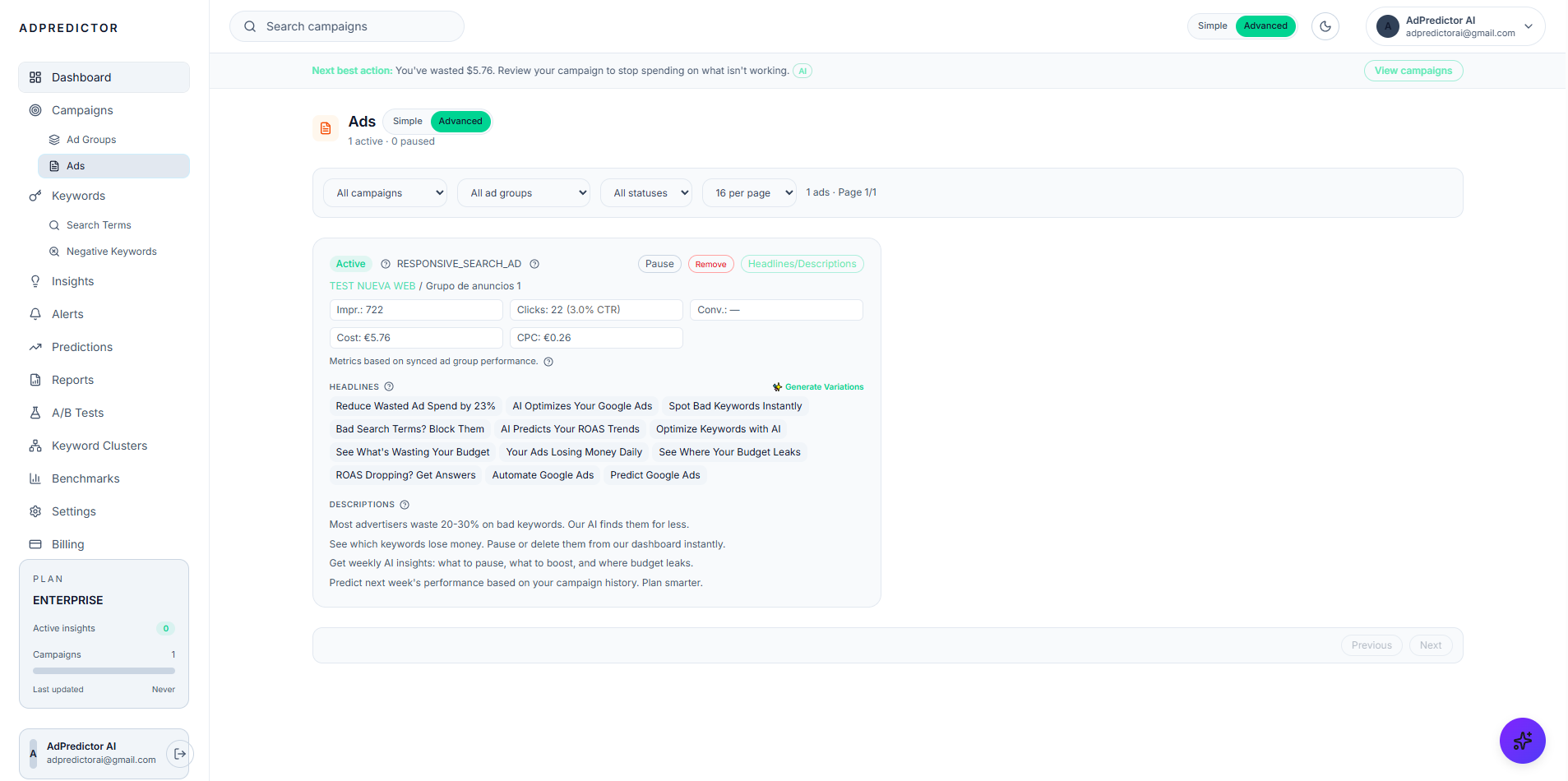 Adpredictor AI gallery image