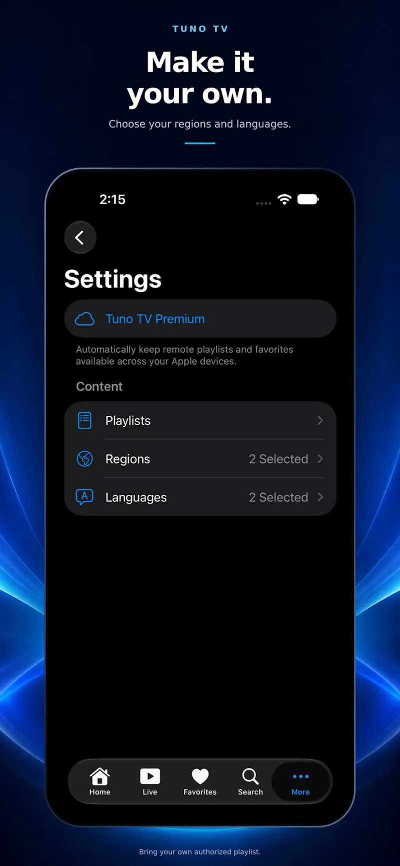 Tuno TV: IPTV Player screenshot 6