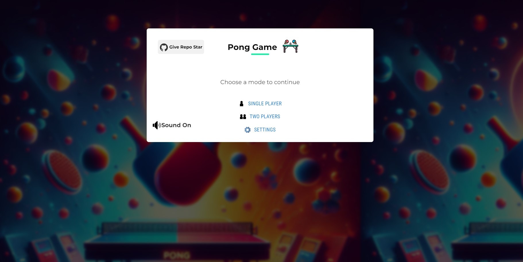 Pong game media 1