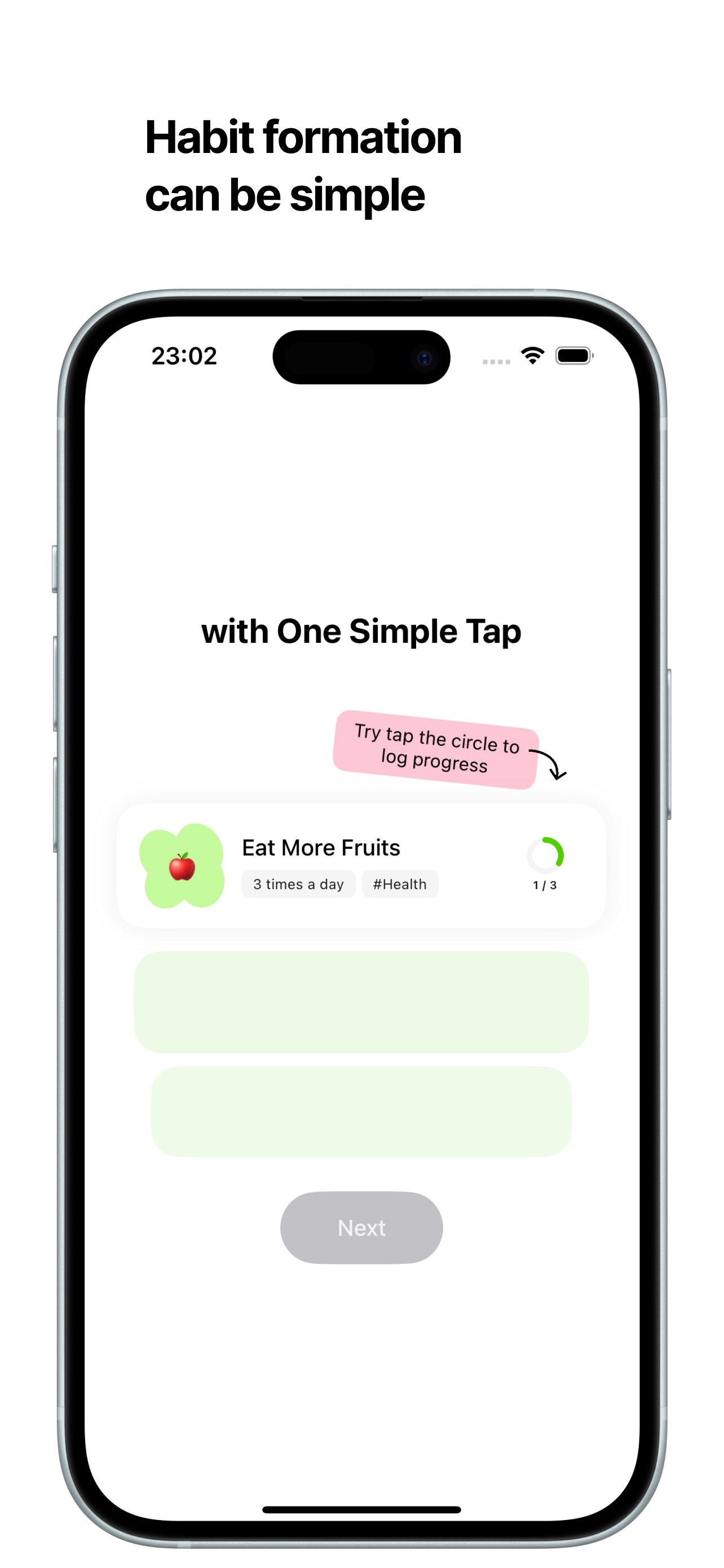 habitie - An iOS app designed to assist users in developing habits.