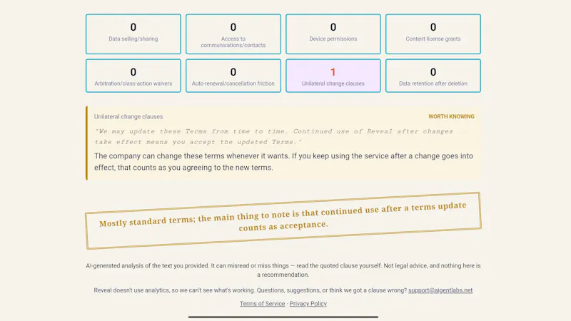 Reveal — Policy Analyzer w/Summary screenshot 4
