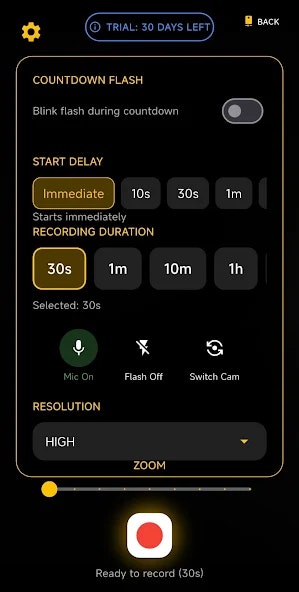 Camera Timer - Main product screenshot demonstrating key features and user interface