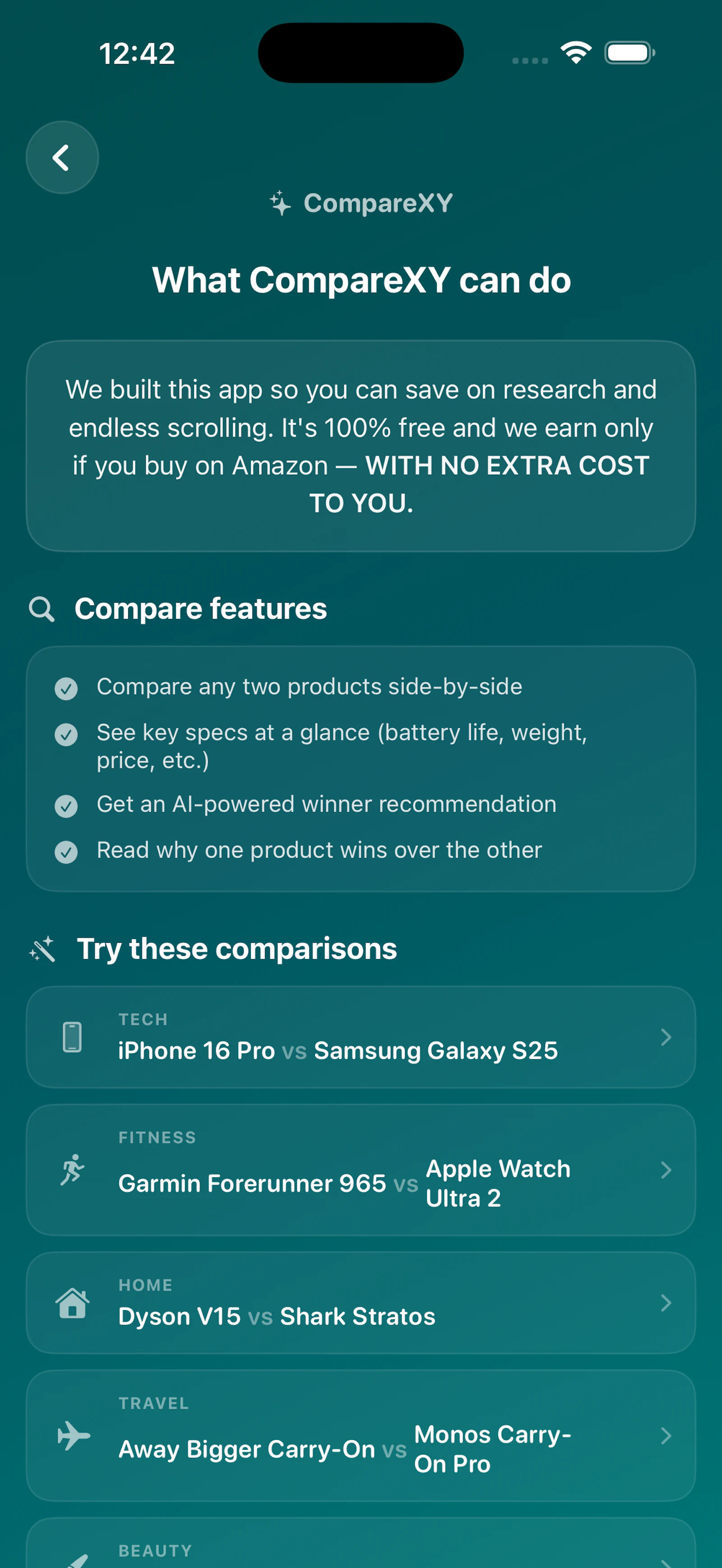 CompareXY screenshot 2