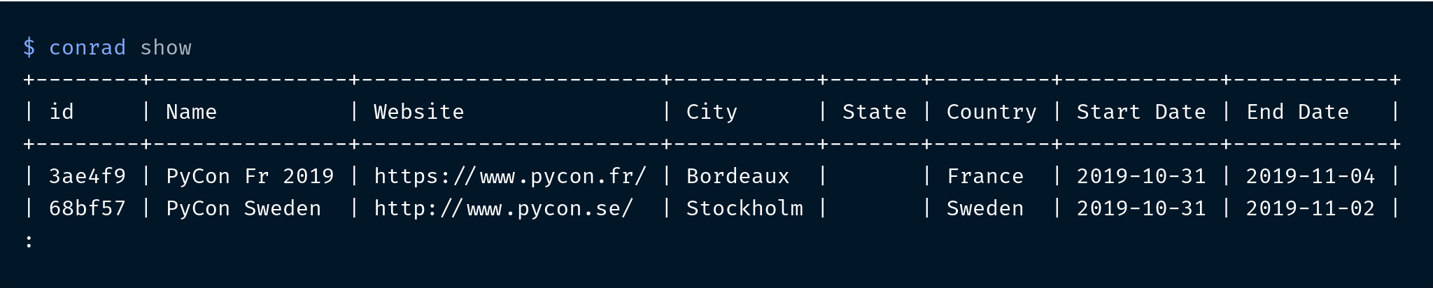 Conrad gallery image