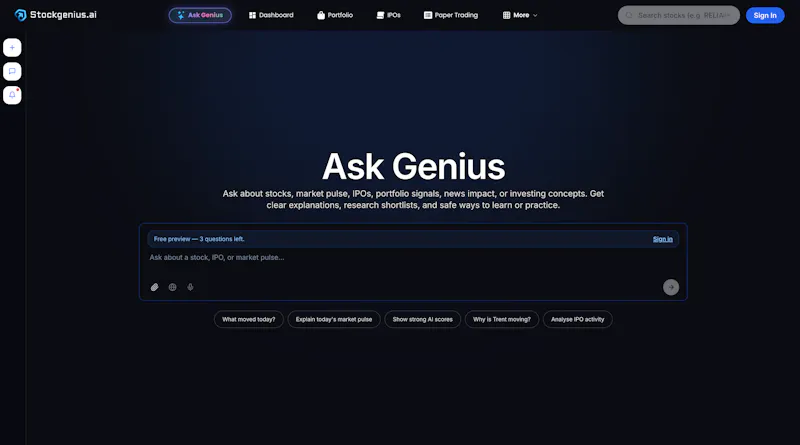 StockGenius.ai screenshot 2