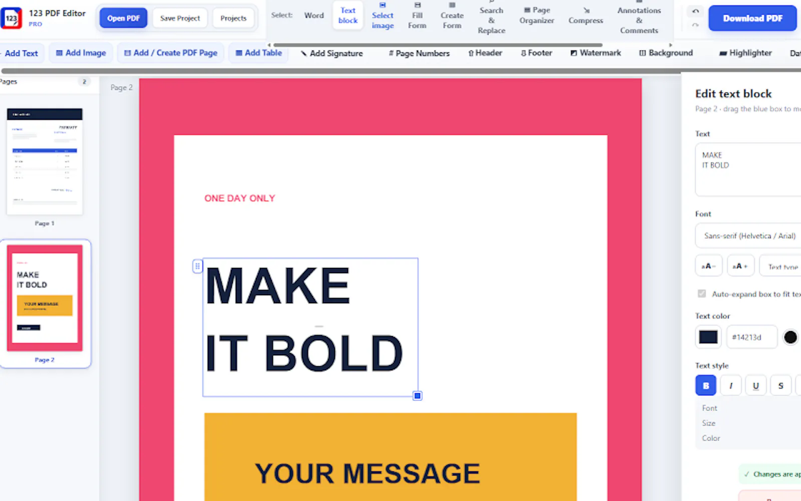 123 PDF Editor PRO — Edit PDF offline screenshot 5