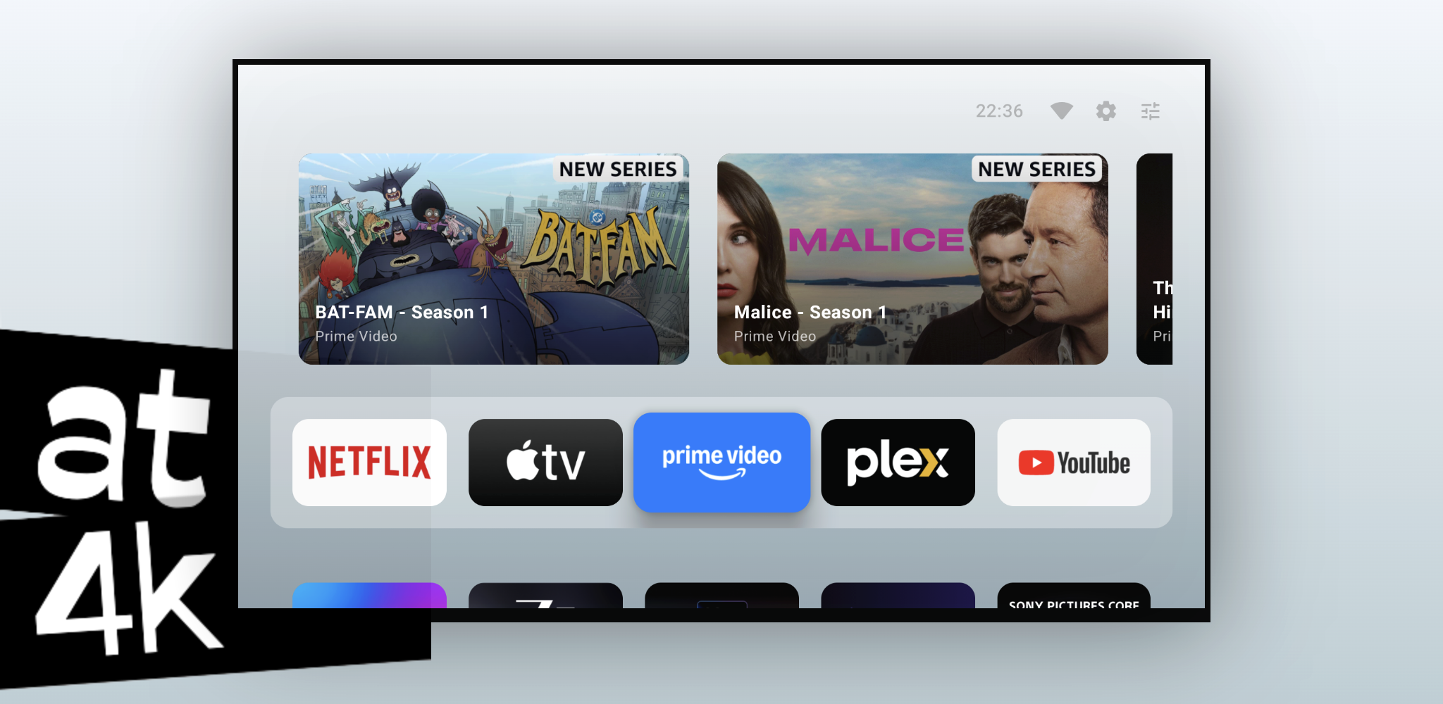 AT4K Launcher - Main product screenshot demonstrating key features and user interface