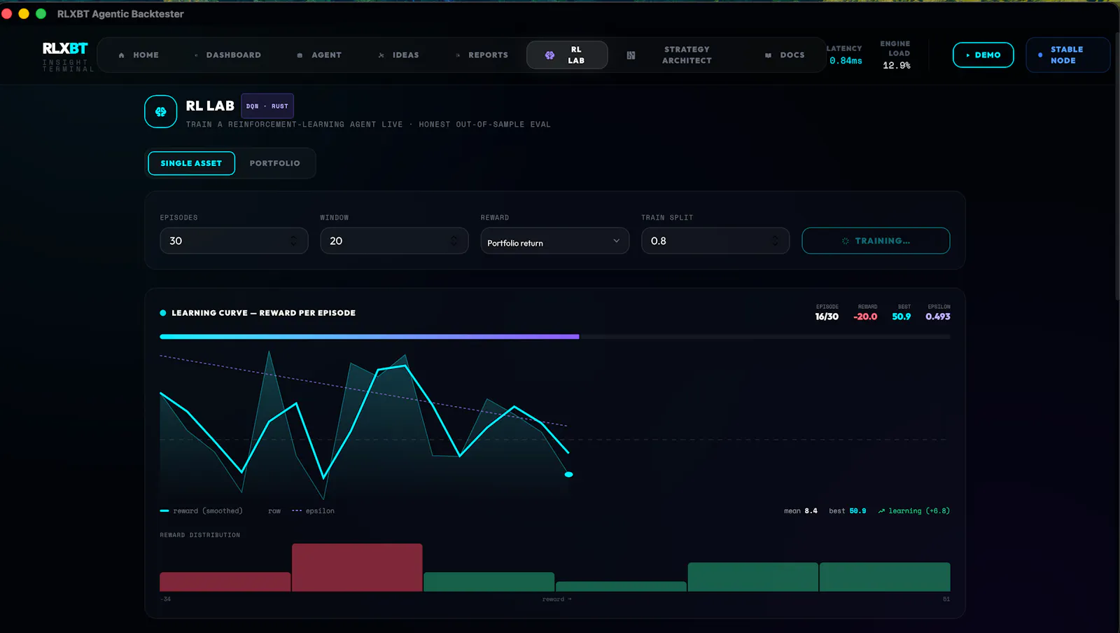 RLX Backtester screenshot 9