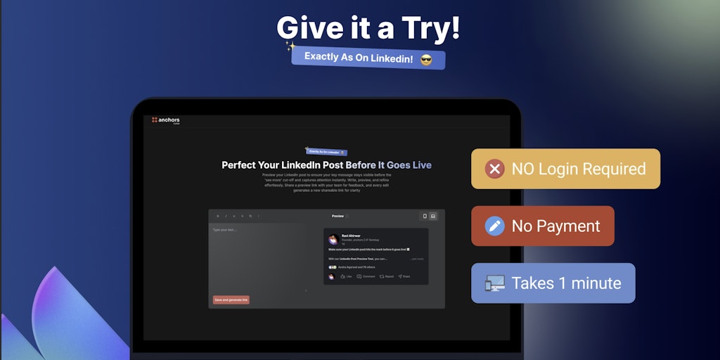 LinkedIn Post Preview Generator