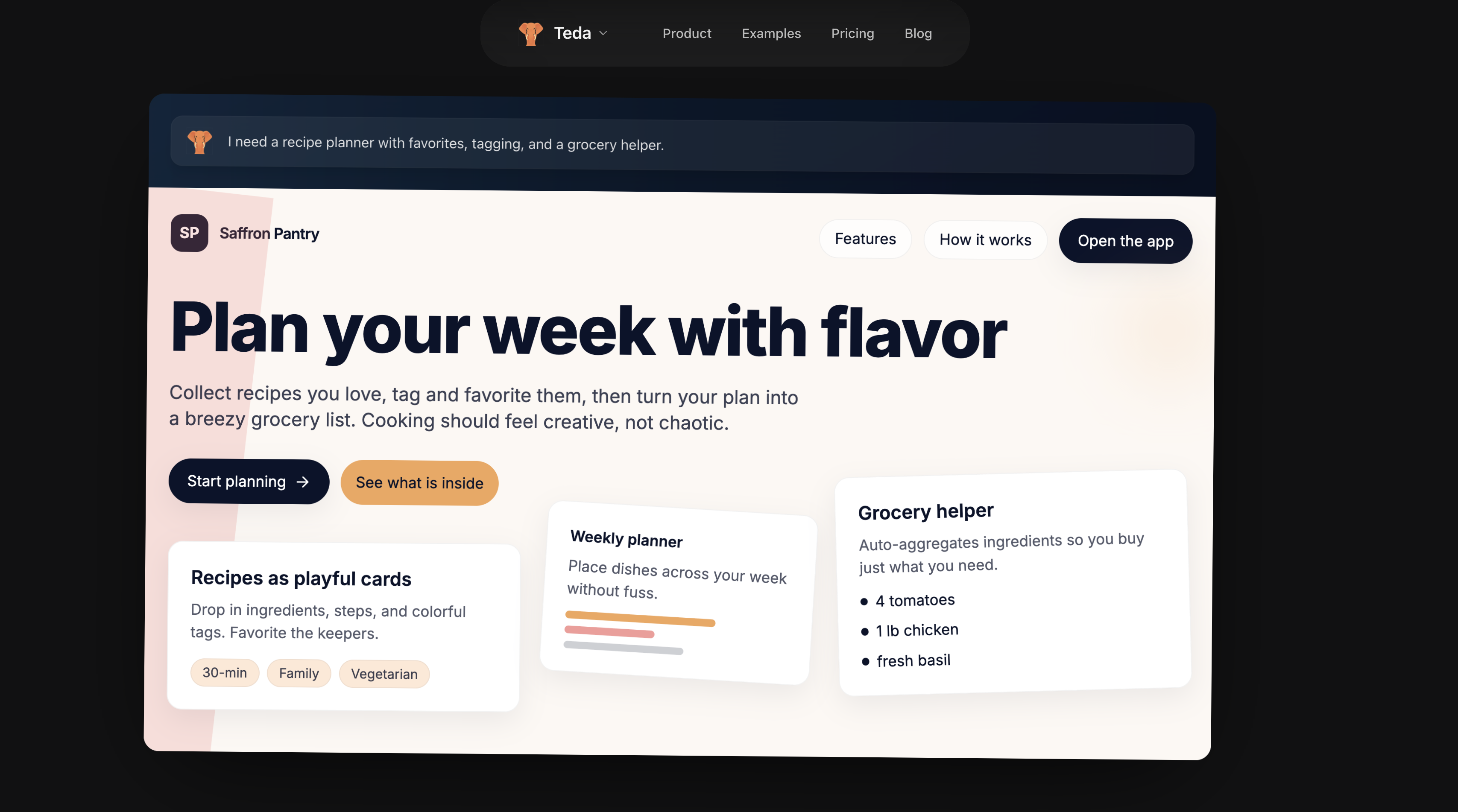 Teda.dev - AI app builder gallery image
