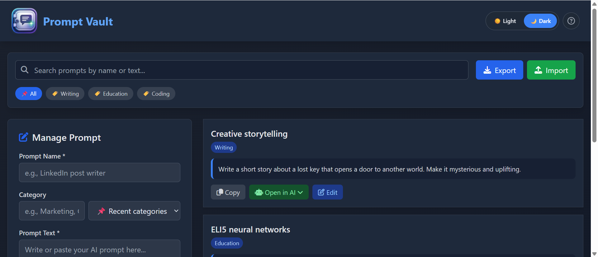 Prompt Vault gallery image