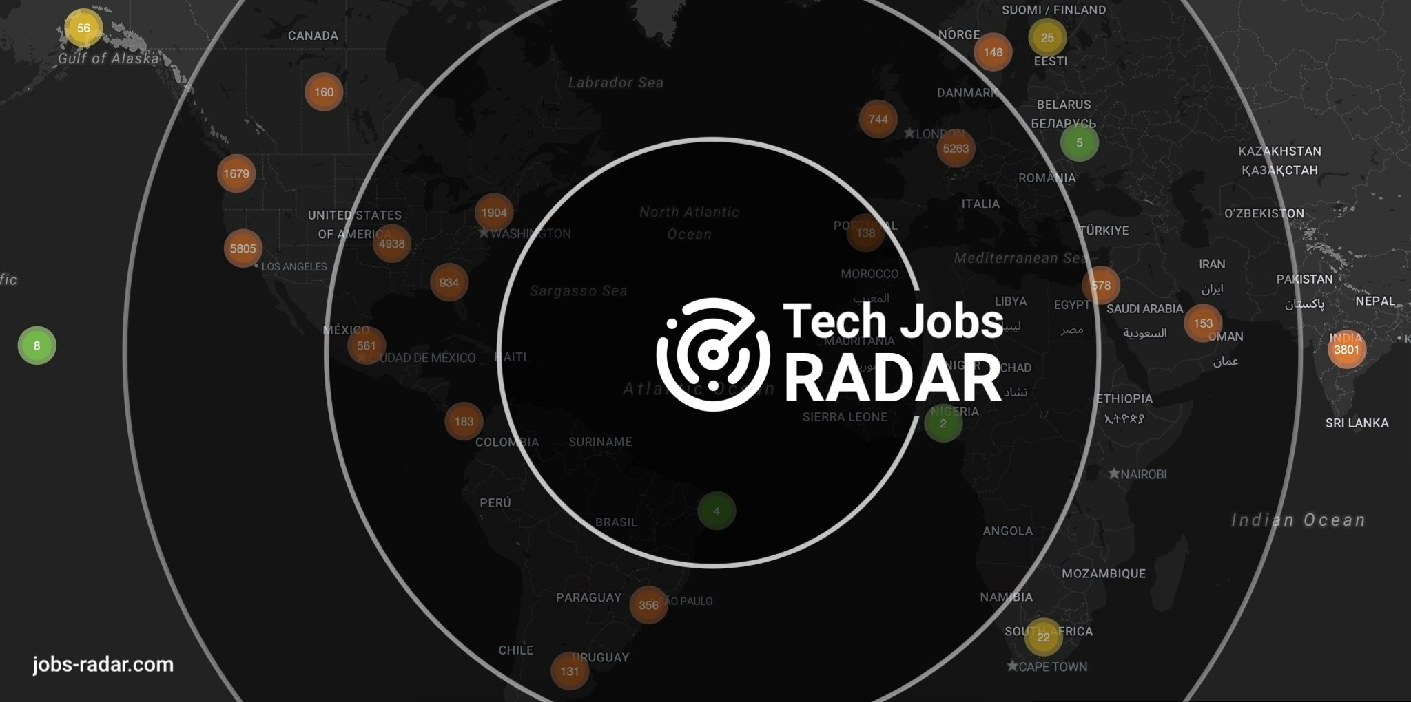Mídia 2 de Radar de empregos em tecnologia