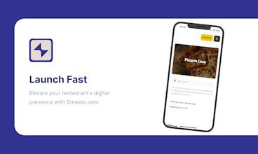 Custom white label mobile app interface displaying restaurant menu options and branding