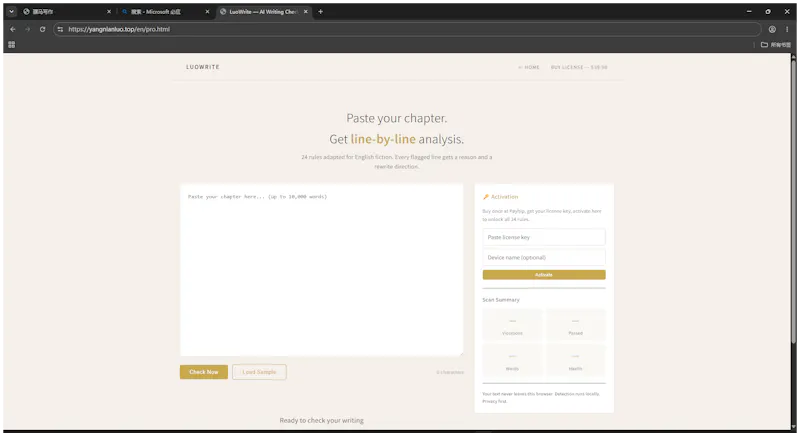 LuoWrite — Your Automated Fiction Editor screenshot 1