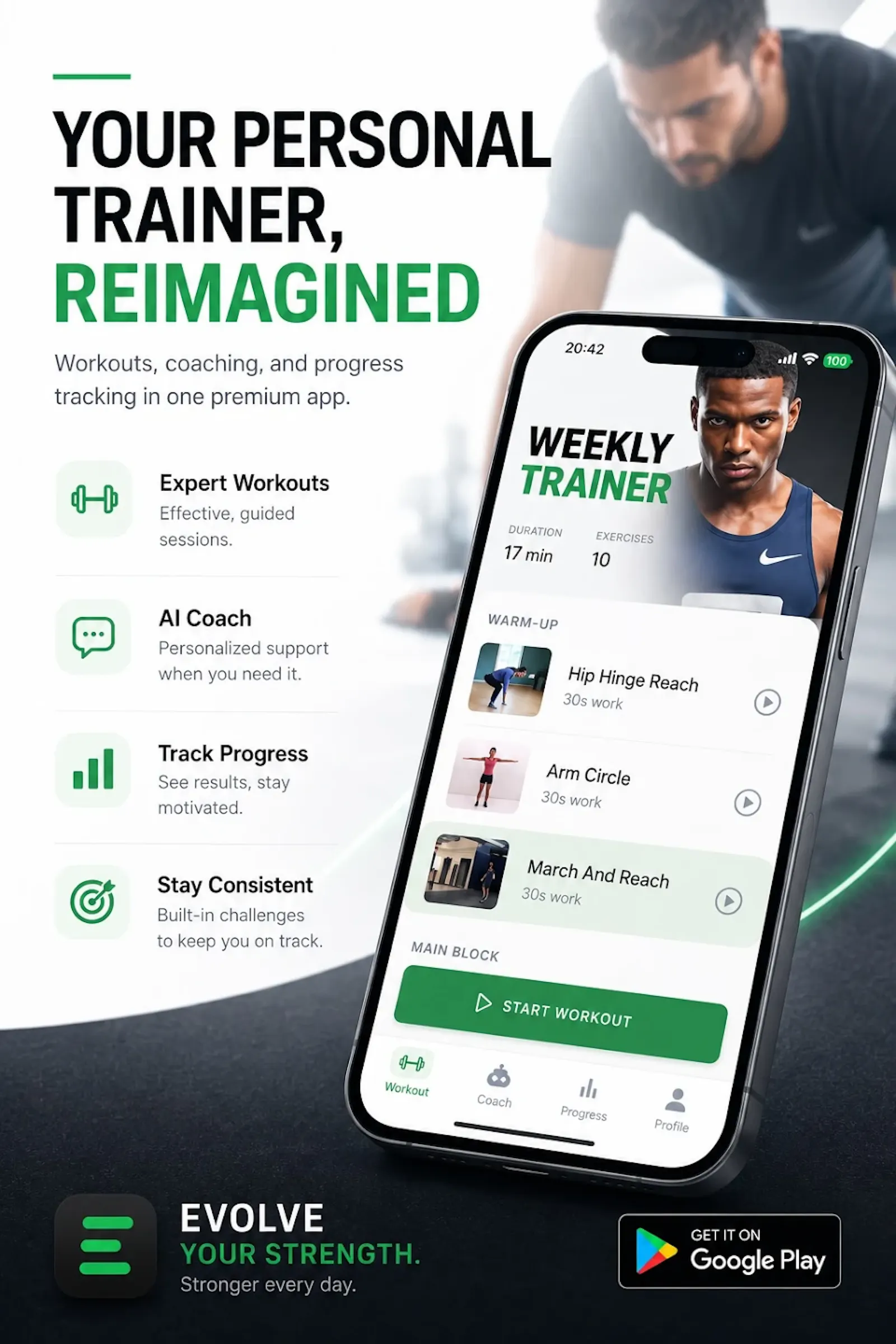 Personal Trainer: home workout screenshot 1