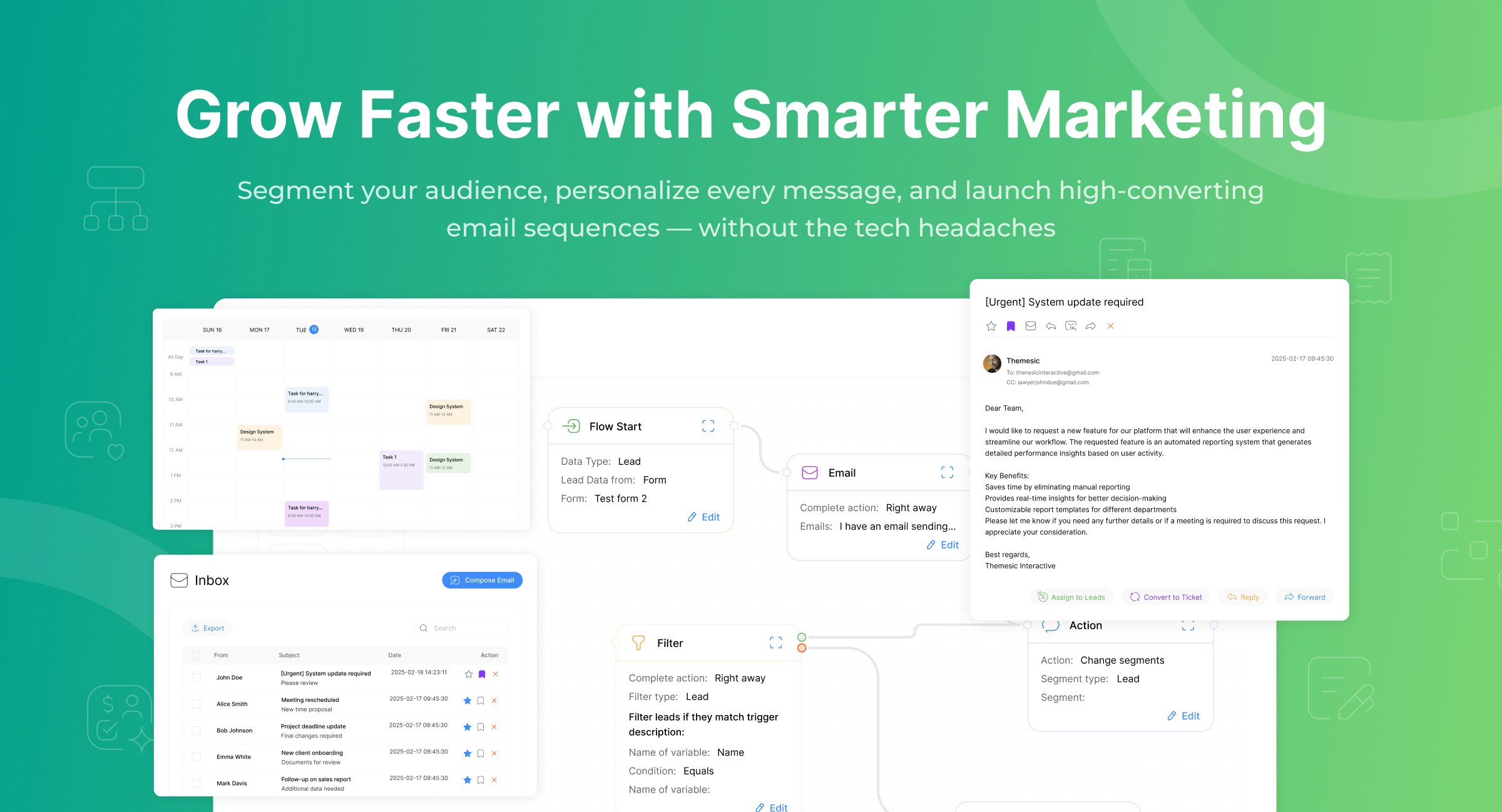 Media Jelas - Suite CRM yang komprehensif dengan pembina automasi terbina dalam 4