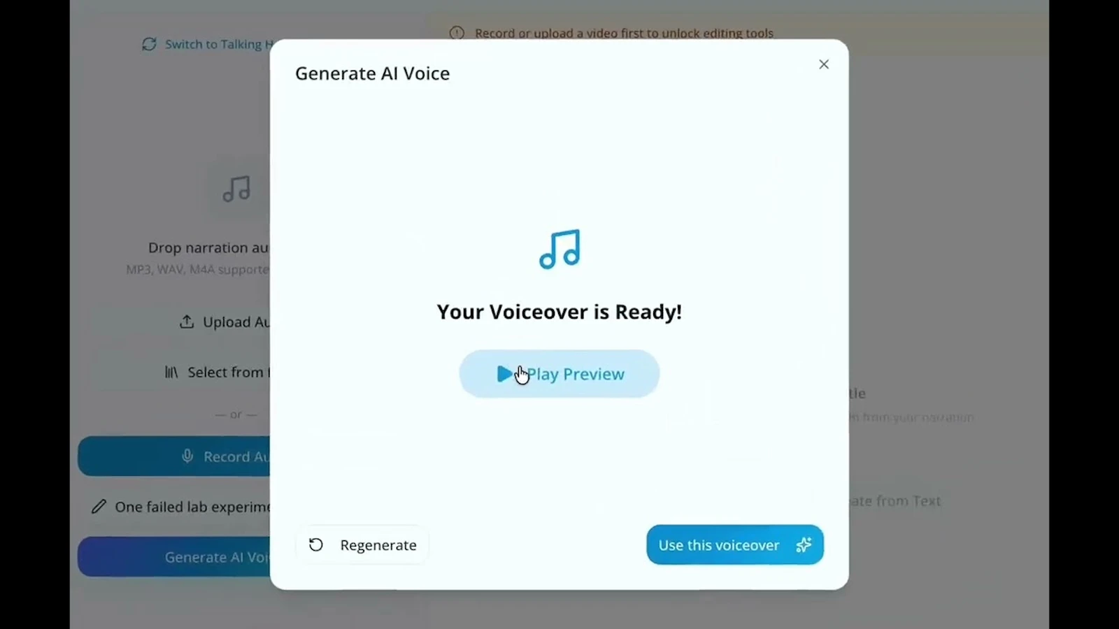 Narasi AI screenshot 1 (video preview)