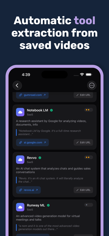 ClipCrate - AI Video Saver - Screenshot 3 showing product features and functionality
