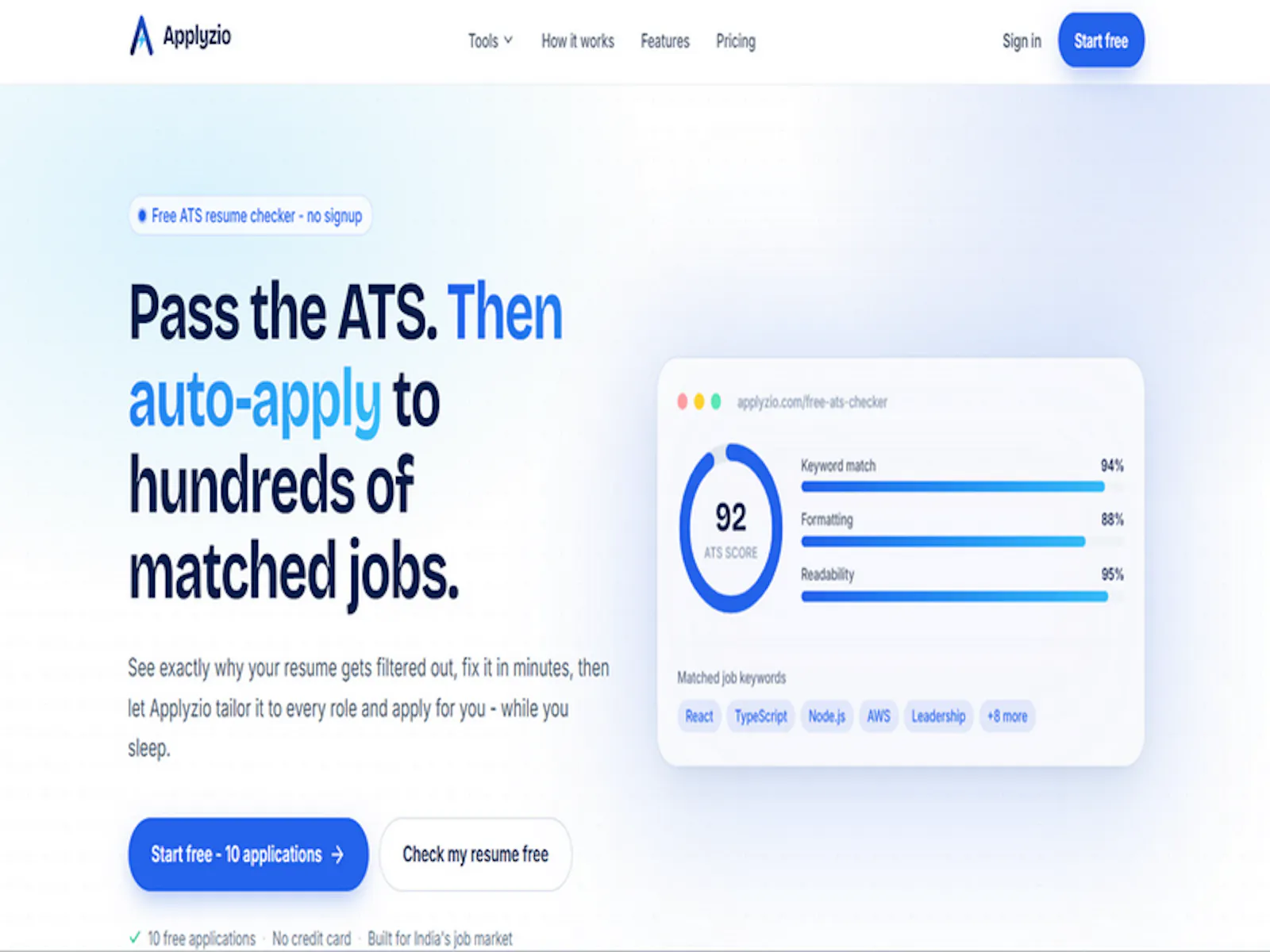 Applyzio screenshot 1
