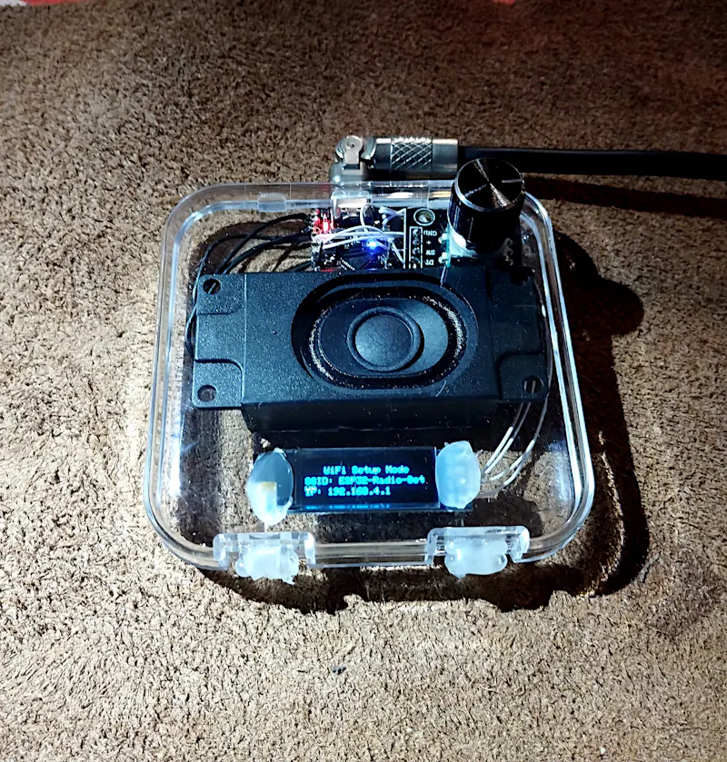 ESP32-C3 Internet Radio v4.6 screenshot 1