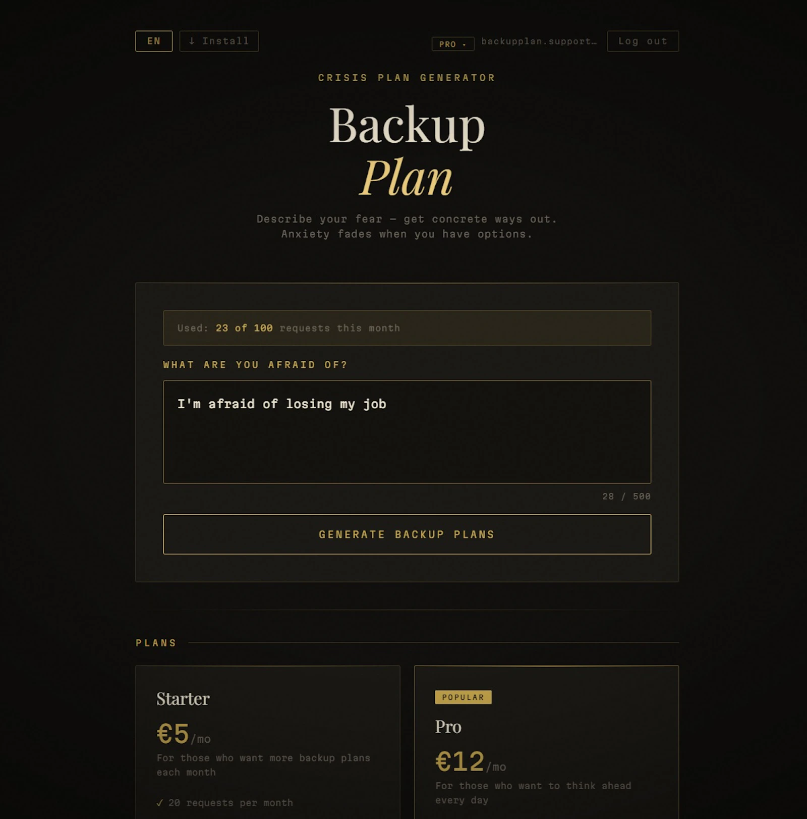 Backup Plan screenshot 3