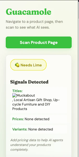 Guacamole - AI visibility for merchants screenshot 3