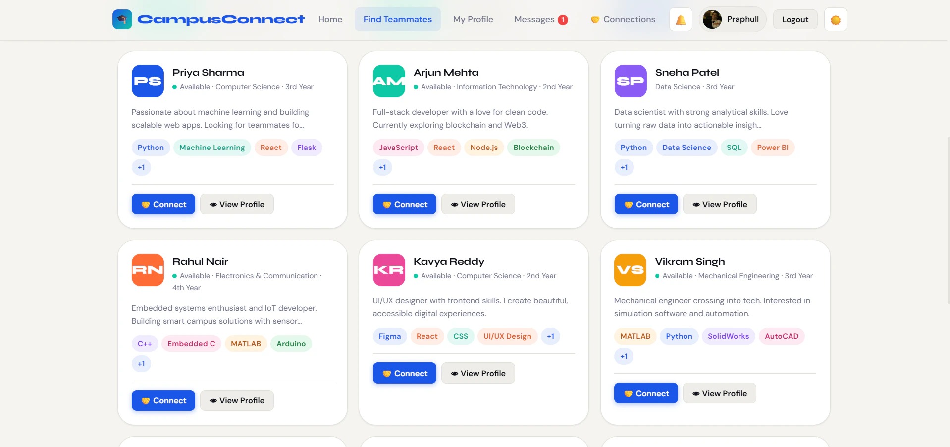 CampusConnect screenshot 1