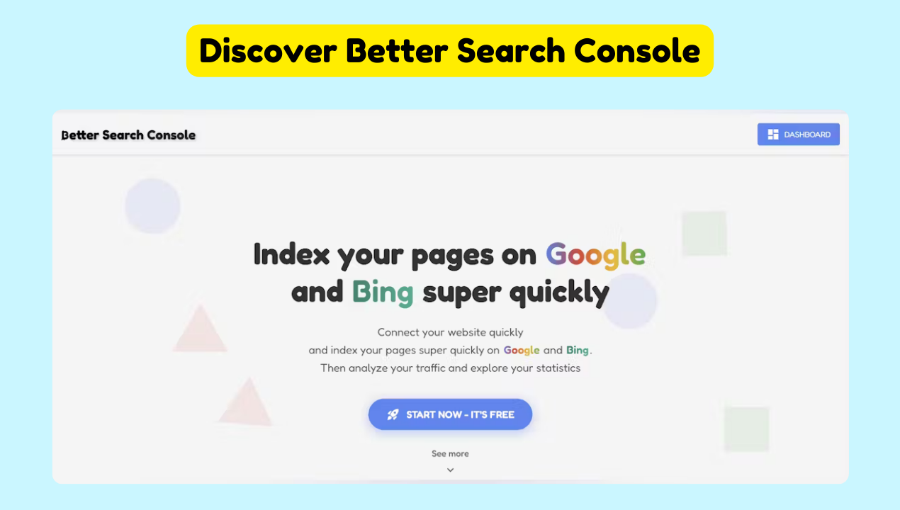 बेहतर खोज कंसोल - Google और बिंग के लिए अनुक्रमण उपकरण मीडिया 3